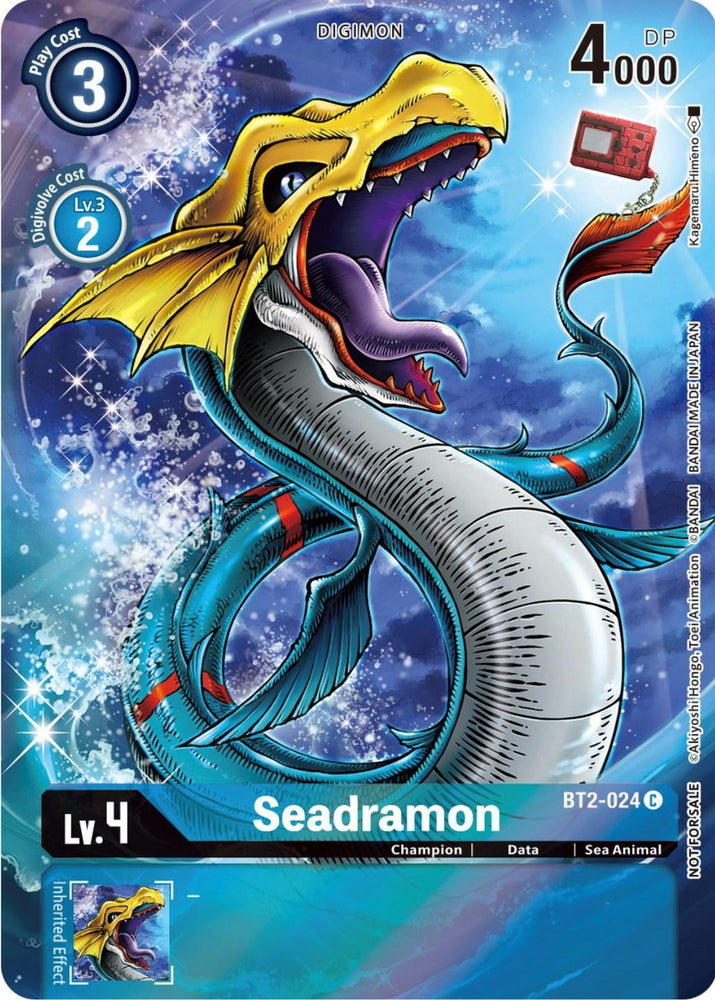 Seadramon [BT2-024] (25th Special Memorial Pack) [Release Special Booster Promos] (ONLINE ORDER ONLY)