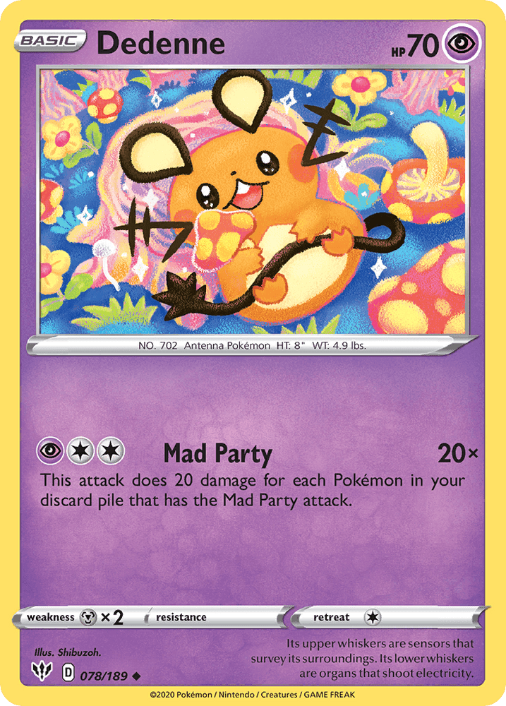 Dedenne (078/189) [Sword & Shield: Darkness Ablaze] (Online Only)