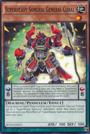 Superheavy Samurai General Coral [BOSH-EN011] Common (ONLINE ORDER ONLY)