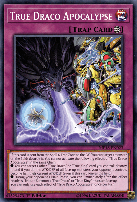 True Draco Apocalypse [MP18-EN023] Common (ONLINE ORDER ONLY)