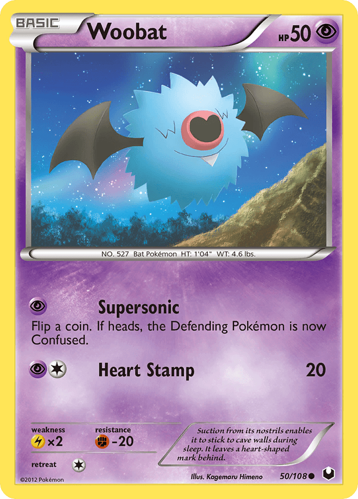Woobat (50/108) [Black & White: Dark Explorers] (Online Only)