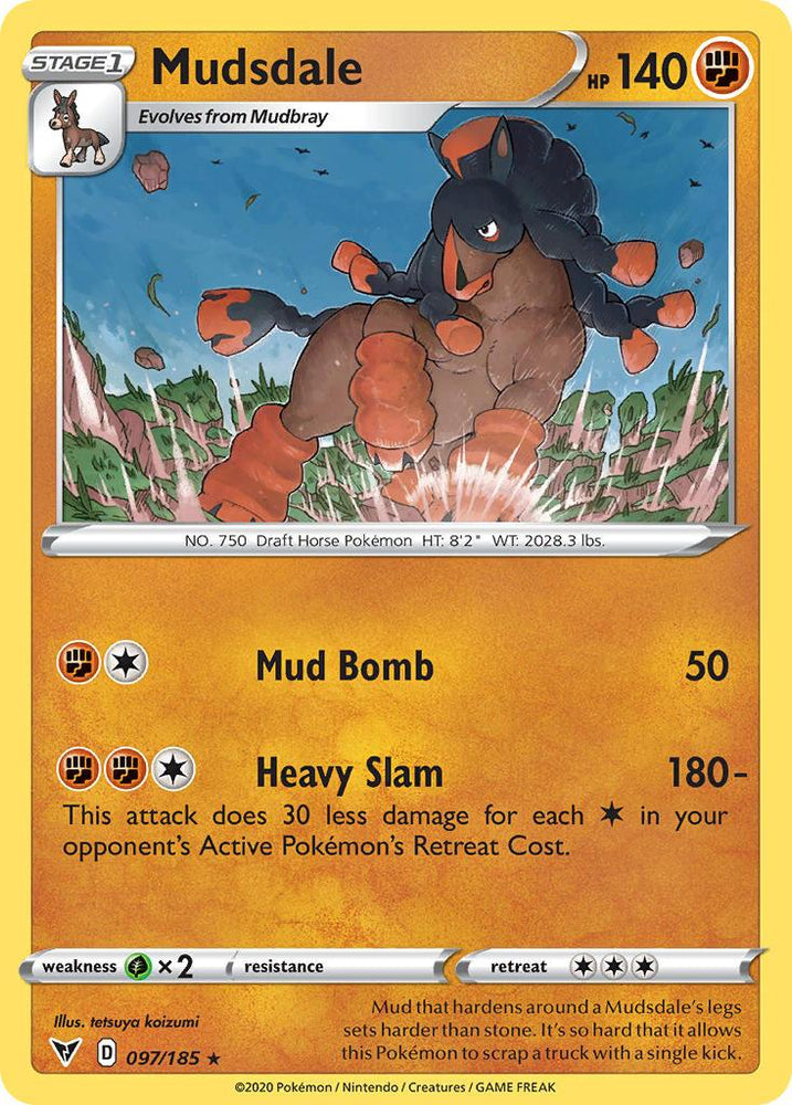 Mudsdale (097/185) [Sword & Shield: Vivid Voltage] (Online Only)