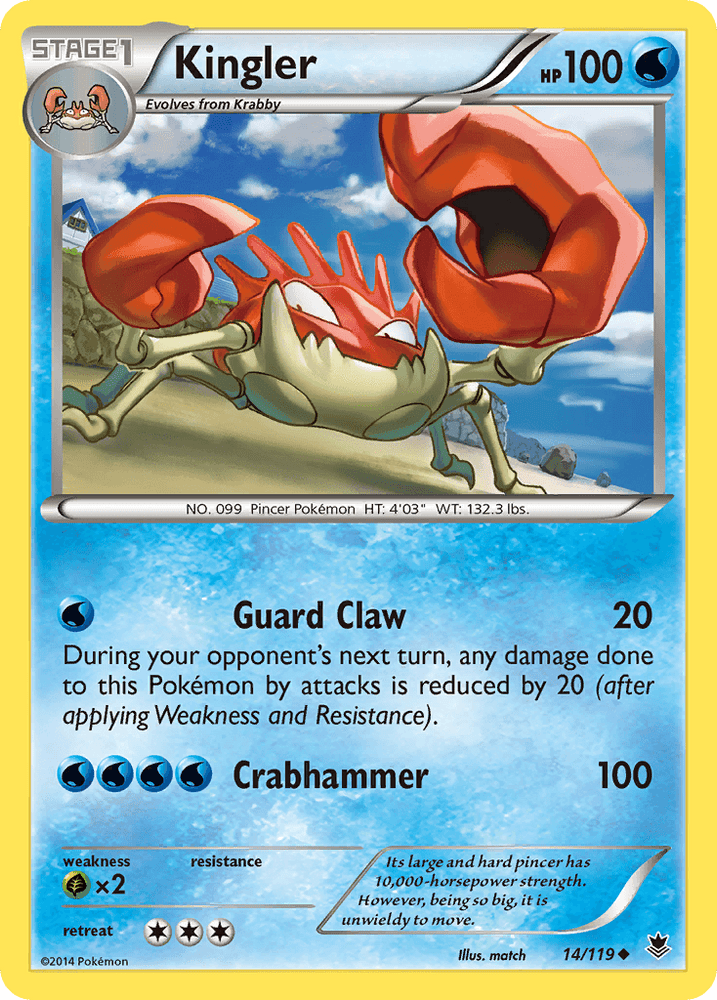 Kingler (14/119) [XY: Phantom Forces] (Online Only)