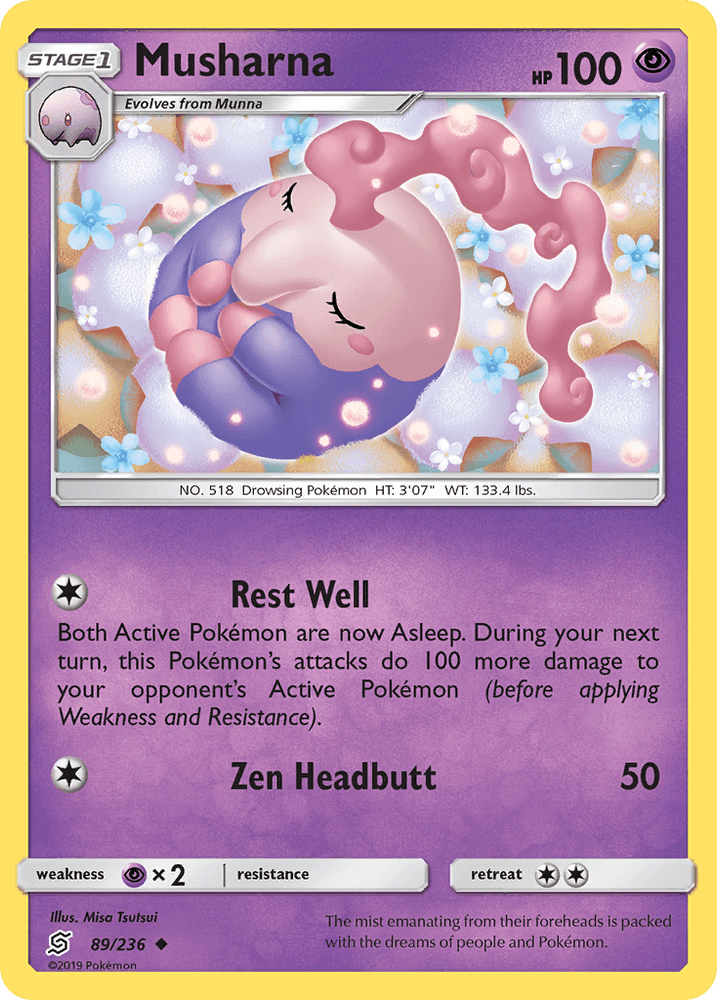 Musharna (89/236) [Sun & Moon: Unified Minds] (Online Only)
