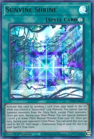 Sunvine Shrine [GFTP-EN025] Ultra Rare (ONLINE ORDER ONLY)