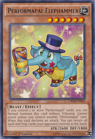 Performapal Elephammer [CROS-EN002] Rare (ONLINE ORDER ONLY)
