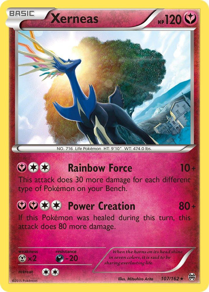 Xerneas (107/162) (Theme Deck Exclusive) [XY: BREAKthrough] (Online Only)