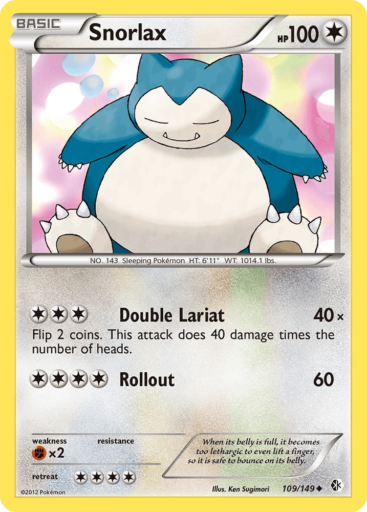 Snorlax (109/149) [Black & White: Boundaries Crossed] (Online Only)