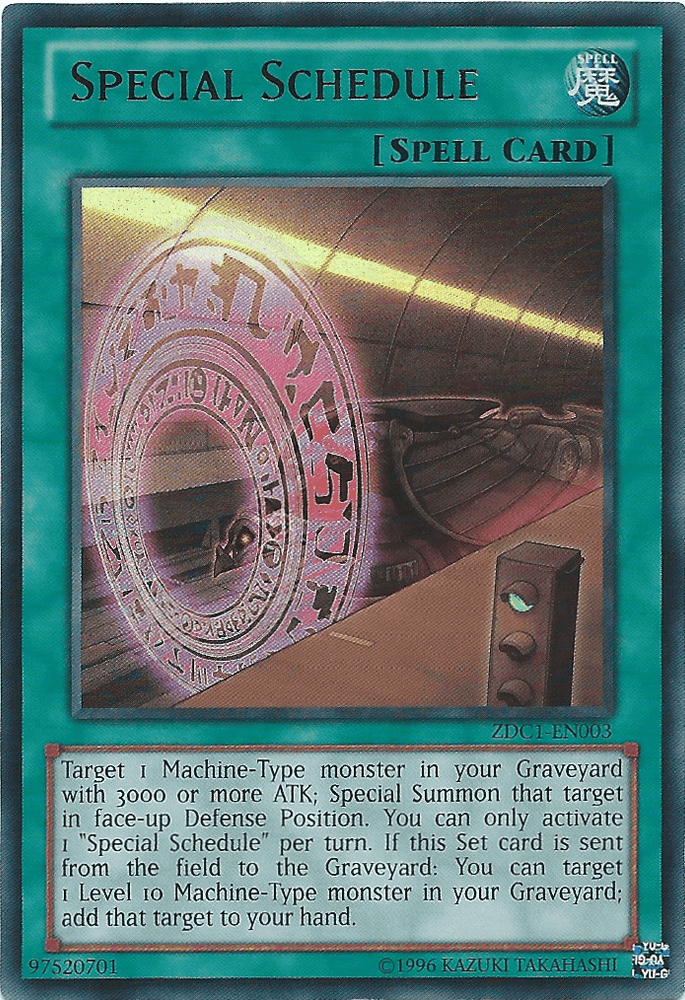 Special Schedule [ZDC1-EN003] Ultra Rare (ONLINE ORDER ONLY)