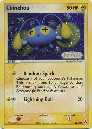 Chinchou (50/92) (Stamped) [EX: Legend Maker] (Online Only)