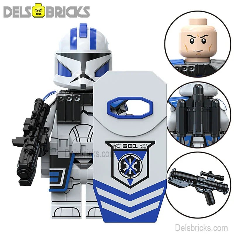 Echo Phase 1 501st Clone trooper Star Wars Lego Minifigures Custom Toys S3 (ONLINE ORDER ONLY)