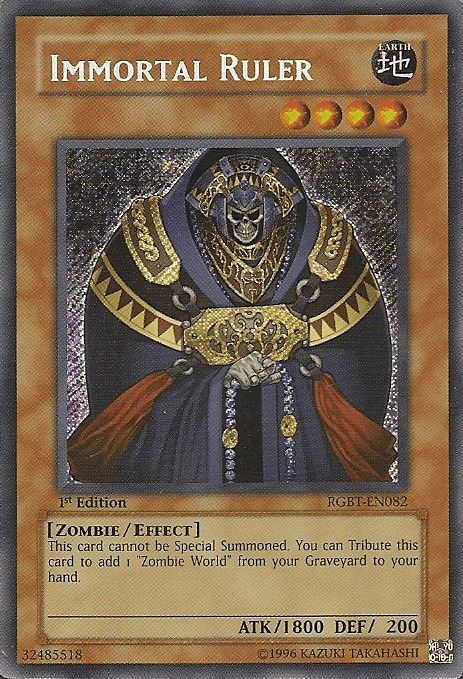 Immortal Ruler [RGBT-EN082] Secret Rare (ONLINE ORDER ONLY)