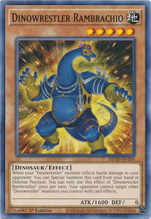 Dinowrestler Rambrachio [MP20-EN105] Common (ONLINE ORDER ONLY)