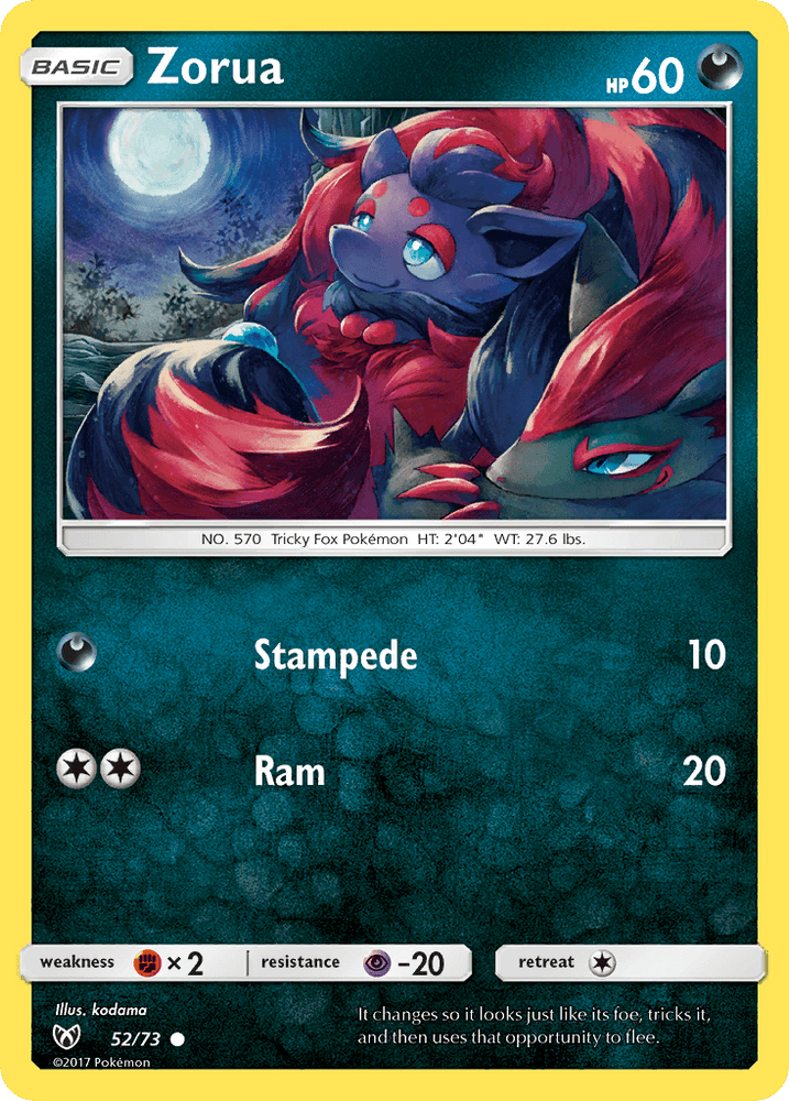 Zorua (52/73) [Sun & Moon: Shining Legends] (Online Only)