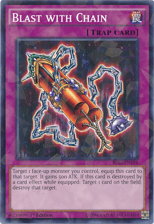 Blast with Chain [BP03-EN194] Shatterfoil Rare (ONLINE ORDER ONLY)