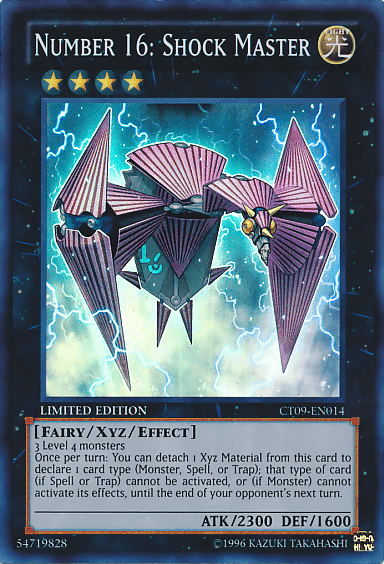 Number 16: Shock Master [CT09-EN014] Super Rare (ONLINE ORDER ONLY)
