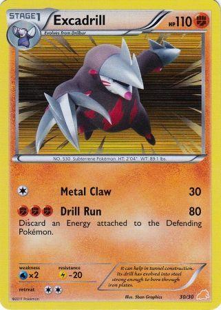Excadrill (30/30) [Black & White: Trainer Kit - Excadrill] (Online Only)