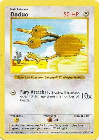 Doduo (48/102) [Base Set Shadowless Unlimited] (Online Only)