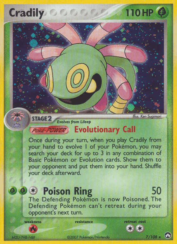 Cradily (7/108) [EX: Power Keepers] (Online Only)