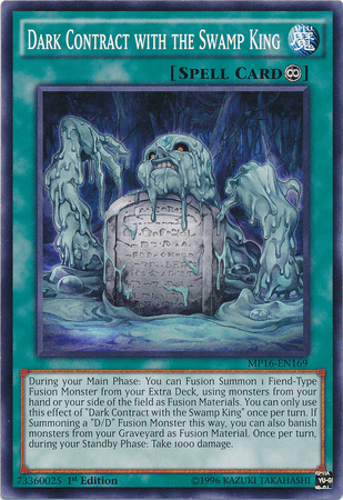 Dark Contract with the Swamp King [MP16-EN169] Common (ONLINE ORDER ONLY)