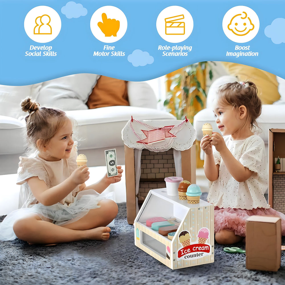 Wooden Ice Cream Pretend Toys (ONLINE ORDER ONLY)