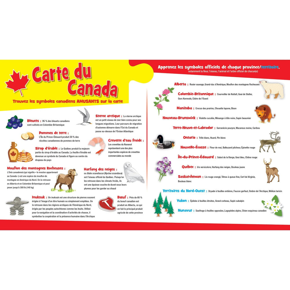 Educational - Canada Map 36 Piece Floor Jigsaw Puzzle (ONLINE ORDER ONLY)