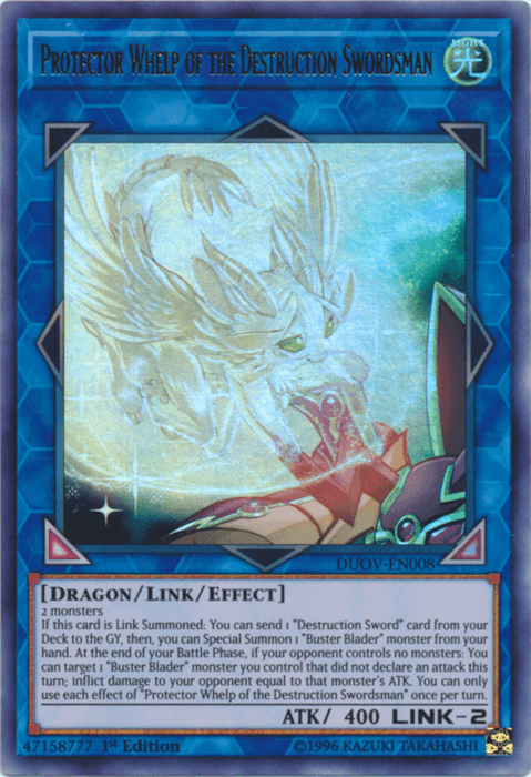 Protector Whelp of the Destruction Swordsman [DUOV-EN008] Ultra Rare (ONLINE ORDER ONLY)