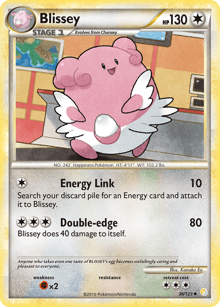 Blissey (36/123) [HeartGold & SoulSilver: Base Set] (Online Only)