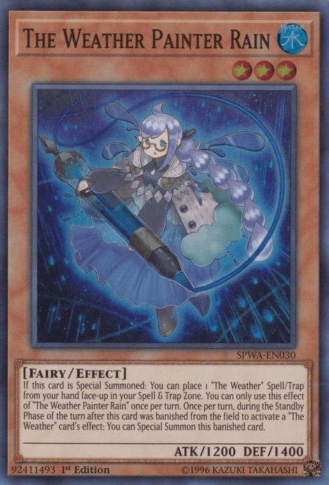 The Weather Painter Rain [SPWA-EN030] Super Rare (ONLINE ORDER ONLY)
