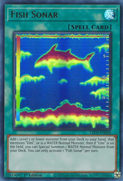 Fish Sonar [LED9-EN020] Ultra Rare (ONLINE ORDER ONLY)
