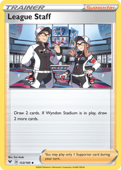 League Staff (153/185) [Sword & Shield: Vivid Voltage] (Online Only)