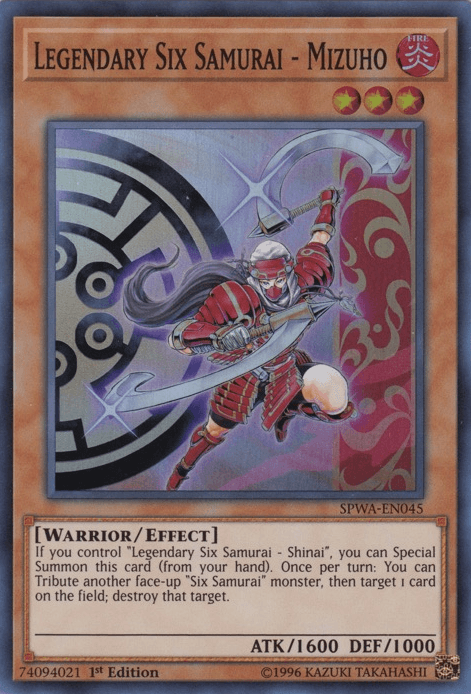 Legendary Six Samurai - Mizuho [SPWA-EN045] Super Rare (ONLINE ORDER ONLY)
