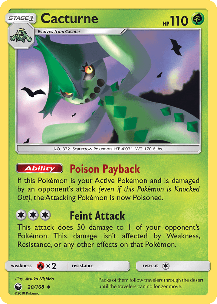 Cacturne (20/168) [Sun & Moon: Celestial Storm] (Online Only)
