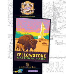 National Parks - Yellowstone Paint by Number (ONLINE ORDER ONLY)