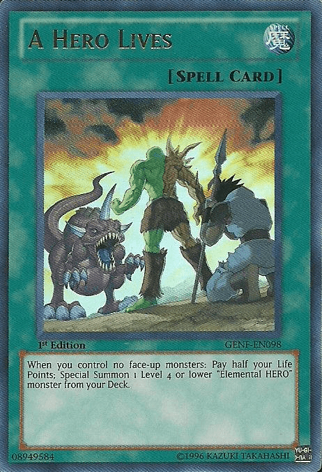 A Hero Lives [GENF-EN098] Ultra Rare (ONLINE ORDER ONLY)