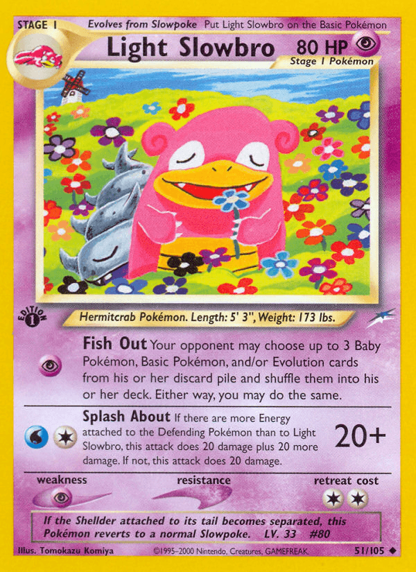 Light Slowbro (51/105) [Neo Destiny 1st Edition] (Online Only)