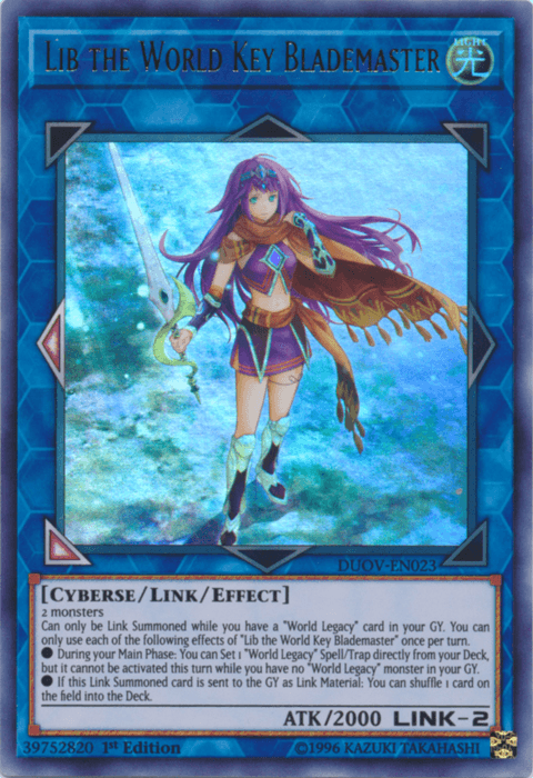 Lib the World Key Blademaster [DUOV-EN023] Ultra Rare (ONLINE ORDER ONLY)