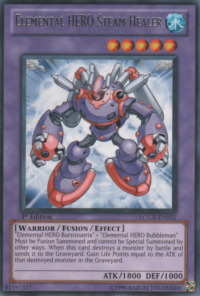 Elemental HERO Steam Healer [LCGX-EN051] Rare (ONLINE ORDER ONLY)