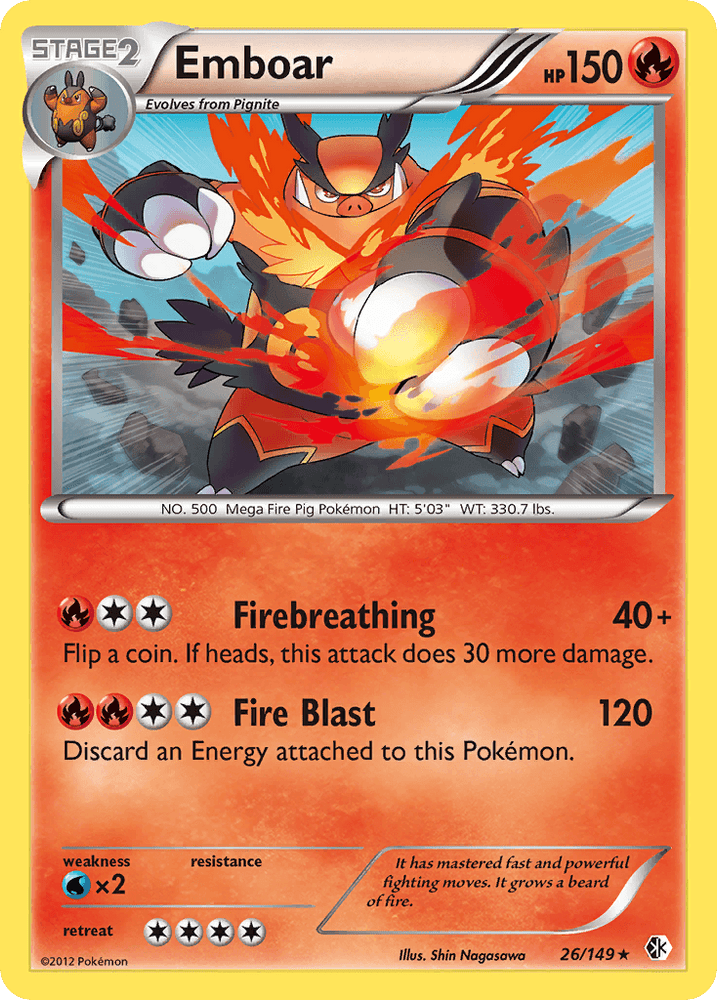 Emboar (26/149) [Black & White: Boundaries Crossed] (Online Only)