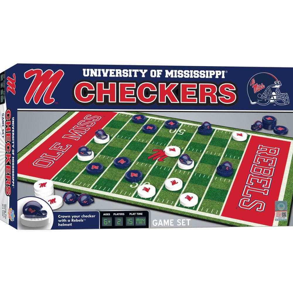 Ole Miss Rebels Checkers Board Game (ONLINE ORDER ONLY)