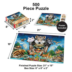 Circle of the Howling Sky 500 Piece Jigsaw Puzzle