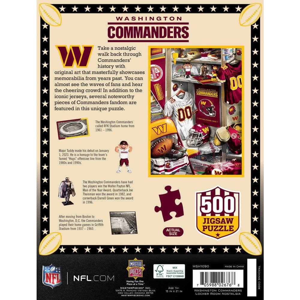 Washington Commanders - Locker Room 500 Piece Jigsaw Puzzle (ONLINE ORDER ONLY)