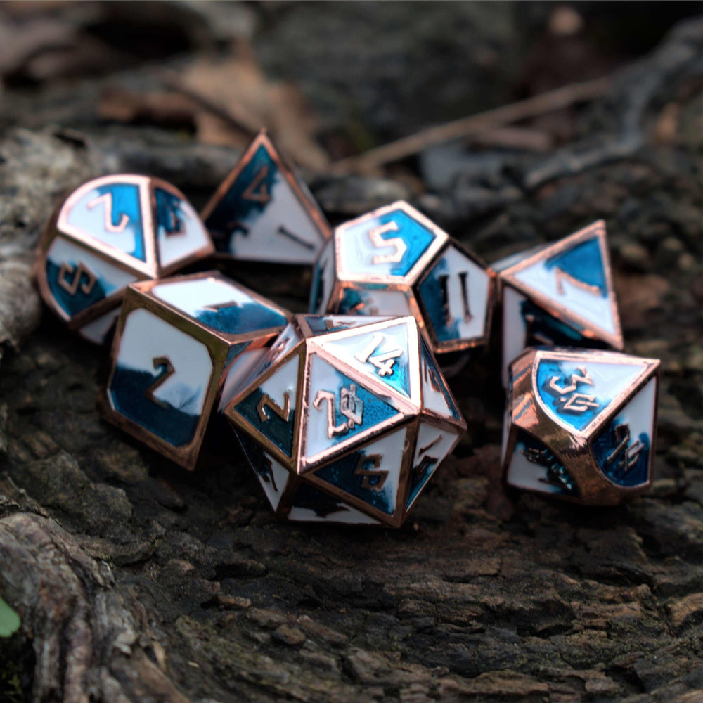Elder Runes Cloudy Skies Metal Dice Set (ONLINE ORDER ONLY)