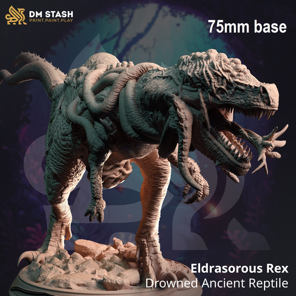 Eldrasorous Rex, Drowned Ancient Reptile (Deep Sea Dinosaur Horror) (Online Only)