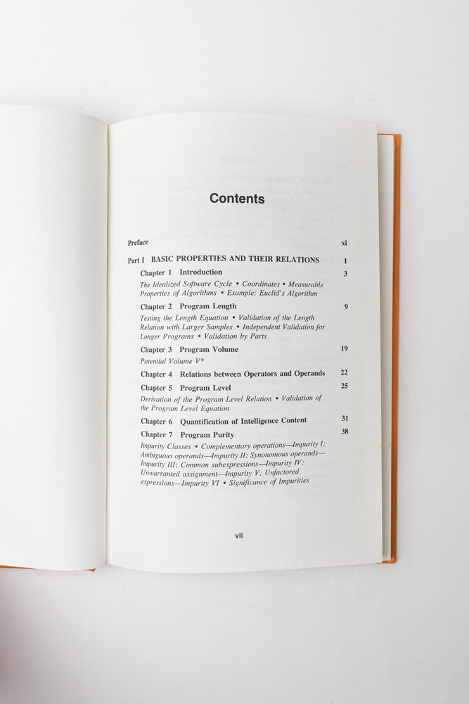 Elements of Software Science (ONLINE ORDER ONLY)