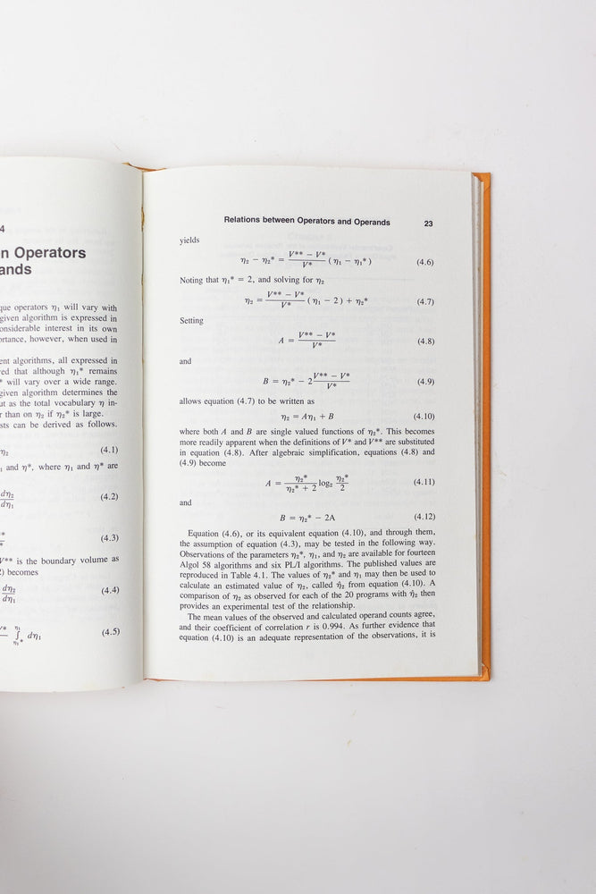 Elements of Software Science (ONLINE ORDER ONLY)