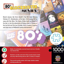 80's Blockbusters 1000 Piece Jigsaw Puzzle (ONLINE ORDER ONLY)