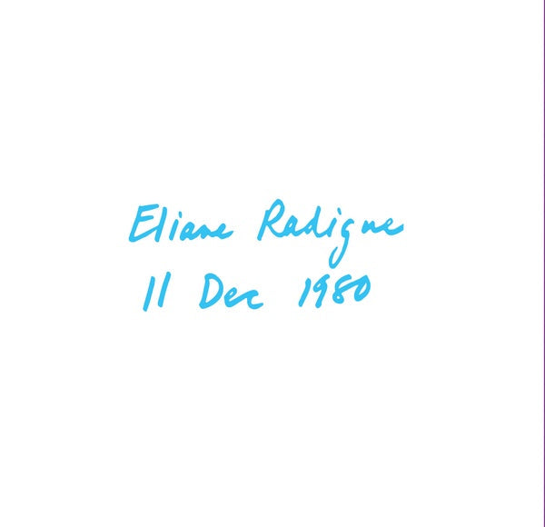 ELIANE RADIGUE - 11 Dec 80 [CD] (ONLINE ORDER ONLY)