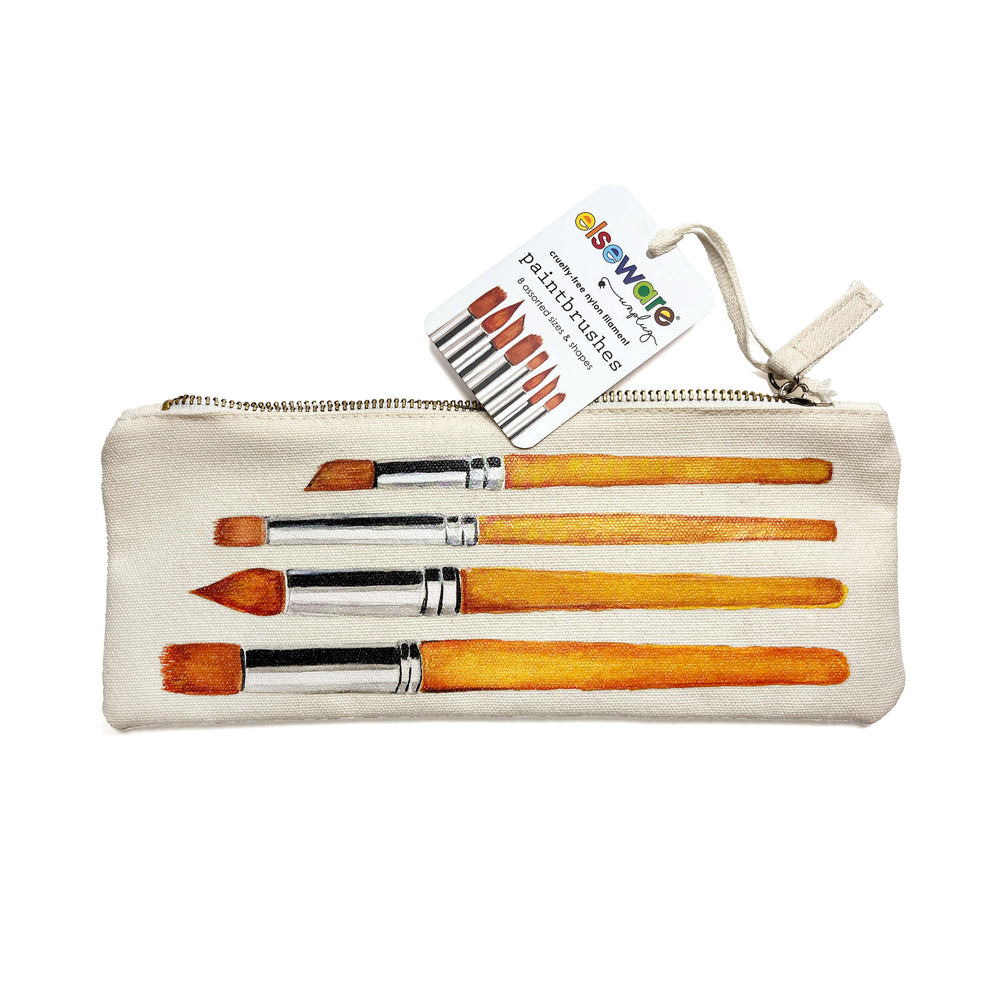 Paintbrush Set in Canvas Bag – 8 Assorted Sizes (ONLINE ORDER ONLY)