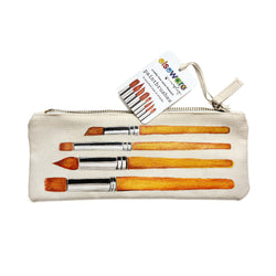 Paintbrush Set in Canvas Bag – 8 Assorted Sizes (ONLINE ORDER ONLY)